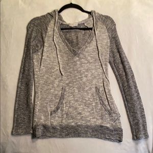 Long sleeved shirt with hood
